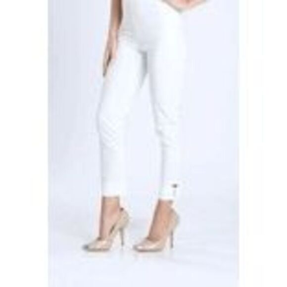 IC Collection Pearl Detail Ankle Pants - Picture 1 of 6